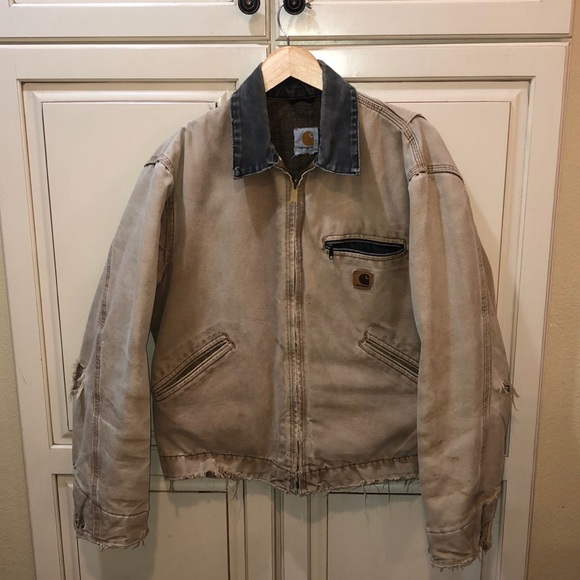 distressed carhartt jacket